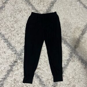Black stretchy joggers with pockets athleta size small